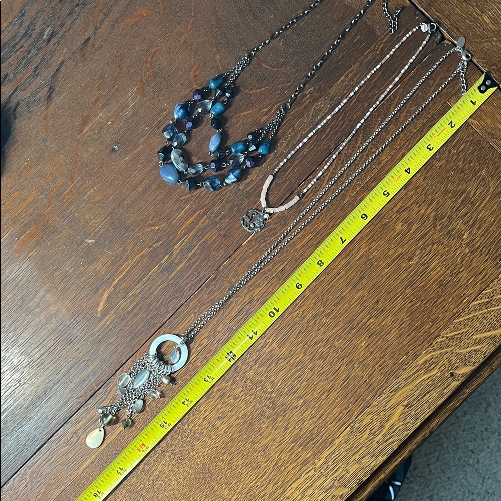 Lia Sophia Silver and Blue Necklace Collection